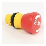 Rockwell Automation 800FP-MT44EPX02 Non-Illuminated Round Twist/Key Release Operator, 40 mm, 0NO-2NC Contact Configuration, Red