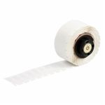 Brady® PTL-17-427 Self-Laminating Printer Label, 1 in L x 1/2 in W, White/Translucent Legend/Background, Vinyl