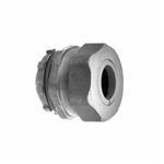 Bridgeport® 770-52 Portable Straight Cord Grip Connector With Gasket and Lock-Nut, 1/2 in Trade, Cable Openings: 3/8 to 1/2 in, Die Cast Zinc, Ball Burnished/Mirror Smooth