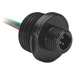 Rockwell Automation Receptacle, AC Micro (Dual Key), Male, Straight, 3-Pin, 22AWG, 1 feet (0.3 meters)