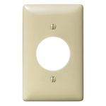 Bryant Electric NP720I Standard Wallplate, 1 Gang, 4.63 in H x 2.88 in W, Nylon, Ivory