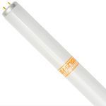 Shat-R-Shield® 18010 Straight Fluorescent Lamp, 15 W Wattage, Bi-Pin G13 Medium Lamp Base, Linear Fluorescent Lamp, 800 Lumens, 62 CRI, 4100 K Color Temperature, 18 in L