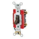 Leviton® 1221-2 Extra Heavy Duty Toggle Switch, 120/277 VAC, 20 A, SP Contact Configuration