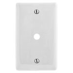 PREMISE WIRING NP11W Standard Wallplate, 1 Gang, 4.63 in H x 2.88 in W, Nylon, White