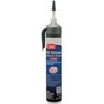 CRC® 14055 RTV Multi-Purpose Adhesive and Gasket Sealant, 8 oz Container, Tube Container, Clear, Silicone Base
