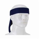 PIP® EZ-COOL® 393-EZ201-NVY Flash Evaporative Cooling Bandana, Universal, Navy, 35% Cotton Poplin/65% Polyester, Breakaway Snap Closure