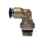 Midland Industries 20082N Swivel Elbow, Elbow, 1/4 in, Push-In x MIP End Style, Brass