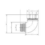 Crouse-Hinds CG10090 1050 CG Series Color Coded Cord Grip Connector, 1 in Trade, 0.95 to 1.05 in Cable Openings, Steel, Electrogalvanized