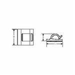 Catamount® RANY-280-9-D Round Cable Clip, Nylon, Natural