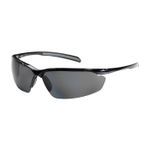 Bouton® Commander™ 250-33-0041 Dual Standard Safety Glasses, Anti-Scratch, Polarized Gray Lens, Semi-Rimless Frame, Gloss Black, Polycarbonate Frame, Polycarbonate Lens, ANSI Z87.1+, CSA Z94.3