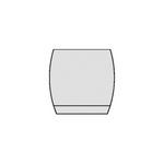 Kennametal® 6105082 Turning Insert, KRR Insert, 4210 Insert, Square Shape, Neutral Cutting Direction, Carbide, Manufacturer's Grade: KCP25B