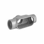 Killark® Duraloy® TB17 Type TB Conduit Body, 1/2 in Hub, 7, 6.2 cu-in, Iron, Triple Coated