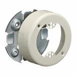 PREMISE WIRING HBL5733IV HBL500 Round Outlet Box, 8 in L x 5 in W x 1 in H, Steel, Ivory