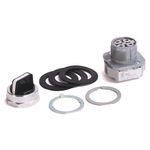 Allen-Bradley 800T-J5KA1 800T PB, 30mm Selector Switch, 3 Position Selector Switch, KA1 Cam, No Guards on Terminals, Std Knob Spring Return < , White Insert, Device with Packaging