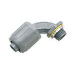Arlington Snap2IT® NMLT9010 Push-In Liquidtight Connector, 1 in Trade, 90 deg Angle, UV Rated Plastic