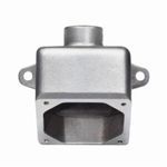 Crouse-Hinds Arktite® ARE 15 deg Dead End Back Box, 5-11/16 in H x 5-1/4 in W x 4-11/16 in D, Cast Aluminum