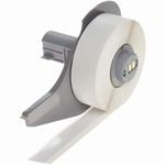 Brady® M71C-500-595-WT M Series Printer Label, 50 ft L x 1/2 in W, For Use With: BMP®71 Label Printers, B-595 Vinyl Film
