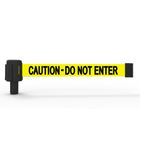Banner Stakes PL4075 PLUS Yellow "Caution-Do Not Enter" Banner (Pack of 5), Includes: 5 PLUS Banner Head, Belt Length 15 ft, Suitable for Indoor/Outdoor Use