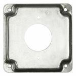 RACO® 812C Crushed Corner Covers Exposed Work Drawn Raised Square Box Cover, 0.563 in L x 4-1/8 in W x 1/2 in D, 20 A Receptacle Cover, Steel