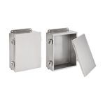 nVent HOFFMAN A12106NFSS6 A51S Junction Box, 12 in H x 10 in W x 6 in D, Clamp Cover, NEMA 4X, 316L Stainless Steel