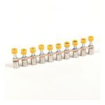Rockwell Automation Screw Center Jumper, 6 mm Center to Center, 10 Pole, Gray, 1492-J Blocks