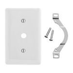 PREMISE WIRING NP12W Standard Wallplate, 1 Gang, 4.63 in H x 2.88 in W, Nylon, White