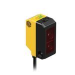 Banner Engineering QS18VN6AF100Q5 Proximity Photoelectric Sensor, Rectangle, 100 mm, Visible Red LED Sensing Beam, 0.7 ms Response Time, NPN Output