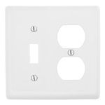 PREMISE WIRING NPJ18W Medium Size Wallplate, 2 Gangs, 4.94 in H x 4.88 in W, Nylon, White