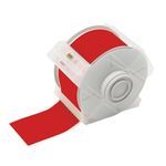 Brady® GlobalMark® 113120 Vinyl Tape, 2-1/4 in W, Red Legend/Background, Vinyl Film