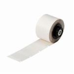 Brady® PTL-19-427 Self-Laminating Printer Label, 1 in L x 1 in W, White/Translucent Legend/Background, B-427 Vinyl