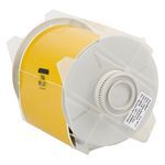 Brady® GlobalMark® 113114 Vinyl Tape, 4 in W, Yellow Legend/Background, Vinyl Film