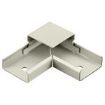 PREMISE WIRING HBL2011IV Standard Raceway Elbow, 90 deg Bend, Flat End, Roll Formed Steel