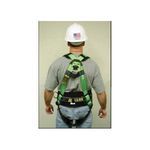 Miller® by Honeywell Miller HP™ 650TFD/UGK Climbing Non-Stretch Harness, Universal, 400 lb Load, Tongue Leg Strap Buckle, Mating Chest Strap Buckle, Friction Shoulder Strap Buckle, Brass/Steel Hardware, Green