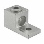ILSCO® TA-350 TA Series Dual Rated Mechanical Terminal Lug, 6 AWG to 350 kcmil Aluminum/Copper Conductor, 3/8 in Stud, 1 Bolt Hole, Aluminum