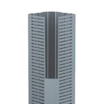 Panduit® PanelMax™ CWD2LG6 1-Piece Corner Wall Wiring Duct, 3.35 in W, Lead-Free PVC