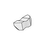 Kennametal® Top Notch™ 1799605 Threading Insert, NTB Insert, 4 to 6 TPI Threads per Inch, Internal/External/American Buttress Thread, Left Hand Cutting Direction, Manufacturer's Grade: KC5010, Material Grade: C3/C4