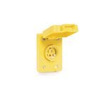 Molex® Watertite® 60W47 130146 2-Pole Female Single Box Cover With Single Flip Coverplate, Receptacle/Single Flip Cover, Rubber