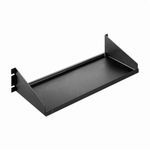nVent HOFFMAN ESH1917 Single-Sided Solid Rack Mount Shelf, 3.74 in H x 19 in W x 17 in D, 2 Rack Unit, Steel