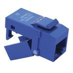 Platinum Tools® EZ-SnapJack™ 705BL-1 705 Type UTP Cat 5e Self-Terminating Modular Jack, Blue