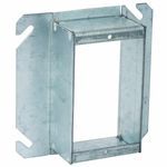 RACO® 785 Raised Welded Square Box Cover, 1-1/2 in L x 4 in W, Mud Ring Cover, Steel