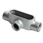 O-Z/Gedney T77 Type T Conduit Outlet Body, 2-1/2 in Hub, 7 Form, 102 cu-in Capacity, Iron, Zinc Plated