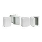nVent HOFFMAN RHJ1210WLG HJ Series 1-Door Wall Mount Enclosure, 11.68 in L x 9.69 in W x 6.16 in D, NEMA 4X, Fiberglass