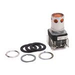 Rockwell Automation 800T-QA10A Illuminated Pushbutton, 30.5 mm, 1NO-1NC Contact Configuration, Extended Head with Guard Operator, Amber