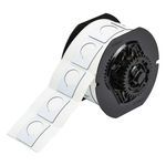 Brady® B30EP-167-593-WT Raised Profile Rectangular Pushbutton Label, 1.2 in W, White Legend/Background, B-593 Polyester