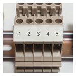 Brady® BMP® 21 WorkHorse® M21-500-499-TB Non-Reflective Terminal Block Label, 16 ft L x 1/2 in W, Black on White Legend/Background, B-499 Nylon