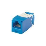 Panduit® CJ6X88TGBU TX6A™ 10Gig™ 8-Position 8-Wire RJ45 Universal TG Style UTP Jack Module With MaTriX Technology, Blue