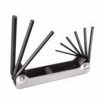 Klein® 70591 Folding Hex Key Set, Measurement System: Imperial, 9 Piece, 5/64 to 1/4 in Hex