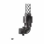 Wiring Device-Kellems CG40890NM Form 2 Non-Metallic Standard Deluxe Cord Grip With Nylon Mesh, 1/2 in Trade, 1 Conductor, 3/8 to 1/2 in Cable Openings, Nylon