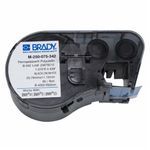 Brady® PermaSleeve® M-250-075-342 M Series Cartridge Label, 3/4 in L x 0.439 in W, B-342 Polyolefin, Black on White
