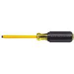 Klein® 620-6 Screwdriver, Cabinet Point, 5/16 in Point, Steel Shank, 10-15/16 in OAL, Plastic Handle, Black Oxide/Polished Chrome, Insulated: No